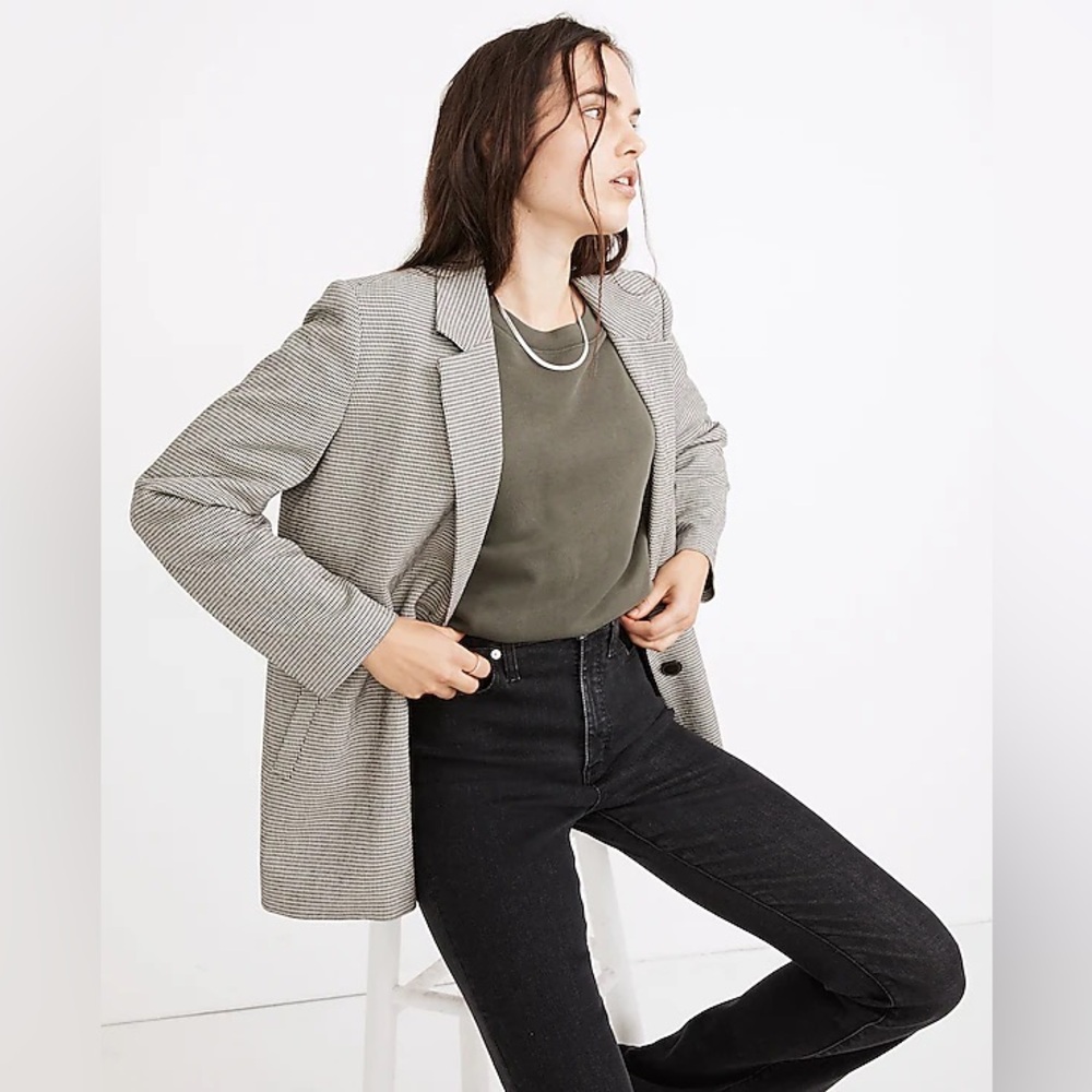 Madewell Dorset Blazer in Houndstooth